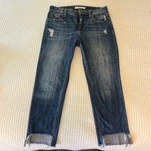 Hidden denim cropped jeans size 27
